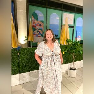 ARULA B tie front floral dress